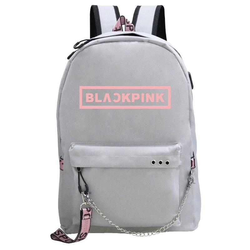 Blackpink Girl Group Backpack Junior High School High School Female Students Casual Large Capacity Schoolbag