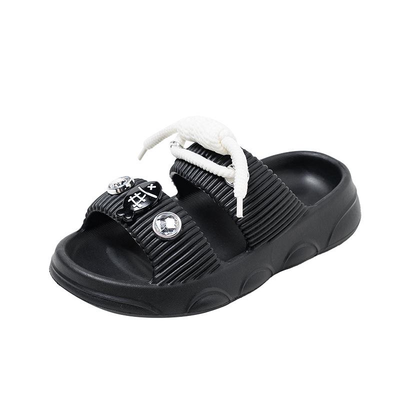 2026 Cartoon Thick-Soled Non-Slip Summer Sandals for Kids - Fashionable Beach Flip-Flops for Boys & Girls