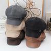 Octagonal beret children's new autumn and winter big head circumference painter hat versatile face cap