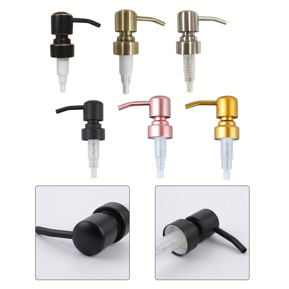 Głowica dozownika do balsamów ze stali nierdzewnej, typ naciskany, dozownik mydła w płynie do łazienki, toalety, ręczny, zamienna główka pompy do balsamu, szamponu, rurka