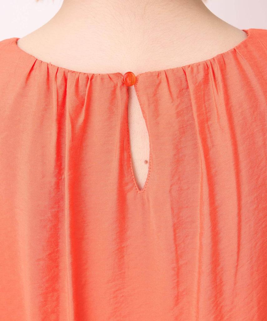Petit Honfleur Gathered Blouse Orange Women's 523277,