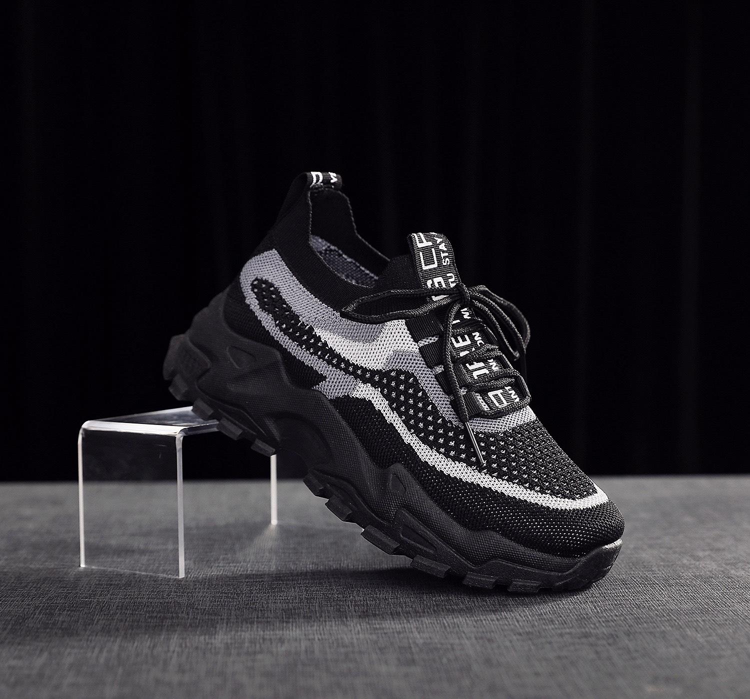 

Feizhi Кроссовки для женщин на весну и осень, новые универсальные повседневные спортивные кроссовки на толстой подошве для бега, дышащие, трендовые 40