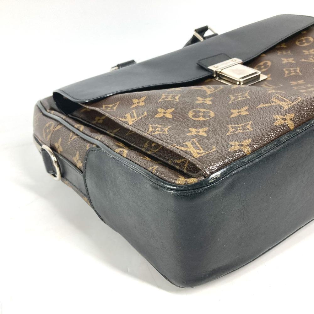 Louis Vuitton M56719 MonogramMacassar Weiche Aktentasche 2WEGE Handtasche Dokumententasche