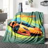Custom Name Racing Theme Printed Blanket - Perfect for Couch, Bed, Travel & Outdoor Use | Machine Washable, Cozy & Durable.