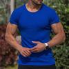Men's Summer Sports Stand-Up Collar Striped T-Shirt
