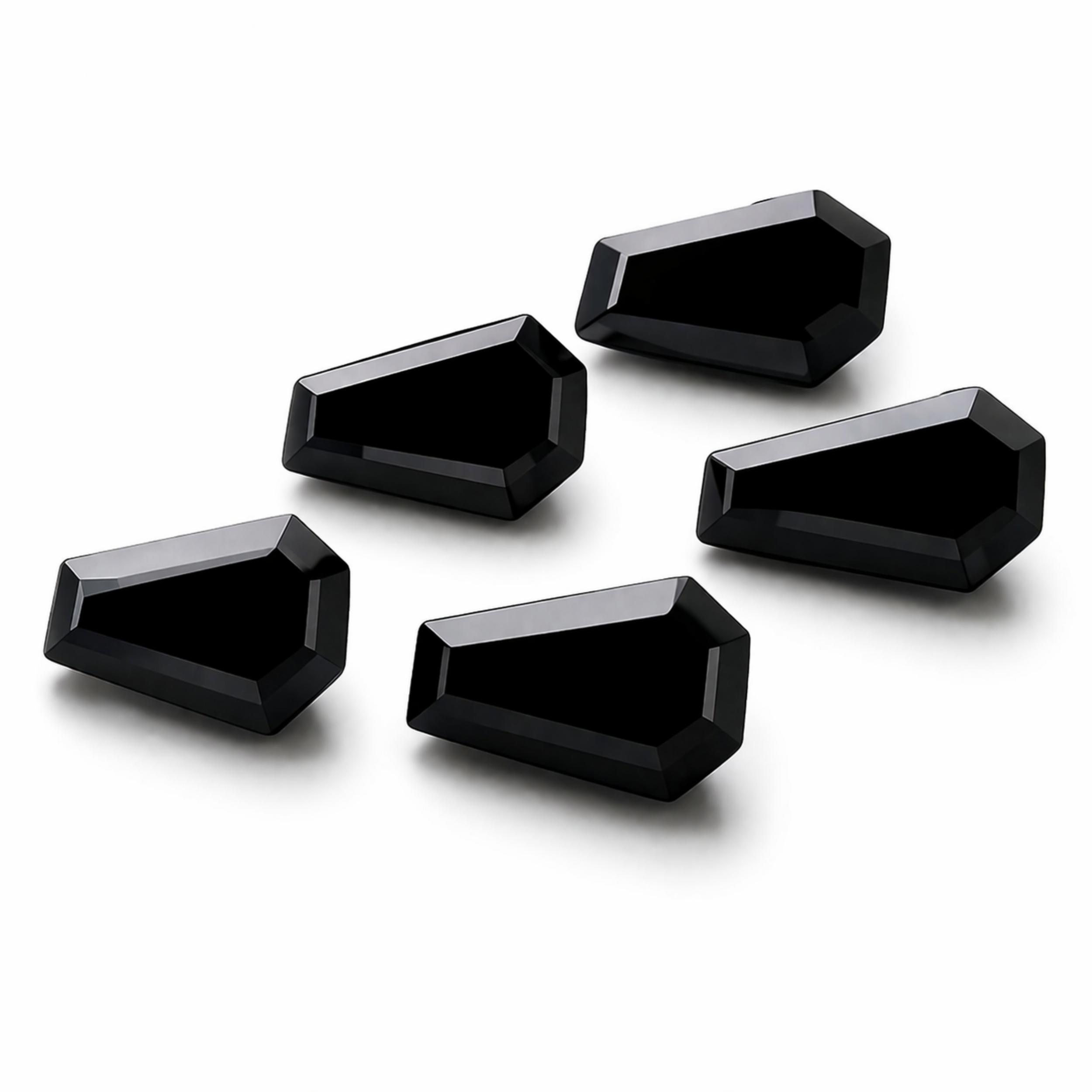 

AAA Black Onyx Coffin Teardrop Gemstone Faceted Cut Loose Stone Natural Onyx Gothic Jewelry Supply Cabochon for Jewelry Making 5x10mm чёрный