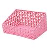 Plastic Storage Basket and Desktop Organizer for Cosmetics, Office Supplies, and Documents