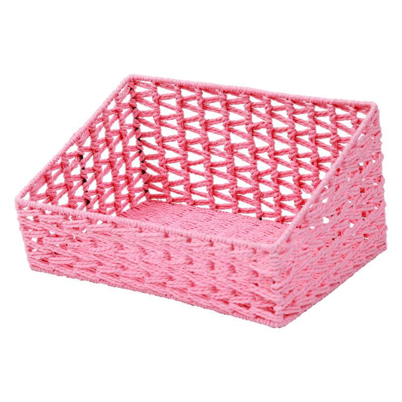 Plastic Storage Basket and Desktop Organizer for Cosmetics, Office Supplies, and Documents