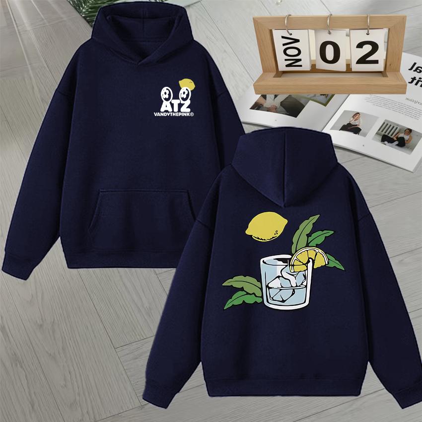 Hot Fashion Ateez Lemon Drop New Album Hoodies Men Women Casual Style Fleece Unisex High Quality Oversizcasual Sweatshirts