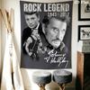 Johnny Hallyday Rock Legend Remembered Tapestry Background Cloth Fashion Print Christmas Gift Work Of Art Background Wall Hanging Cloth