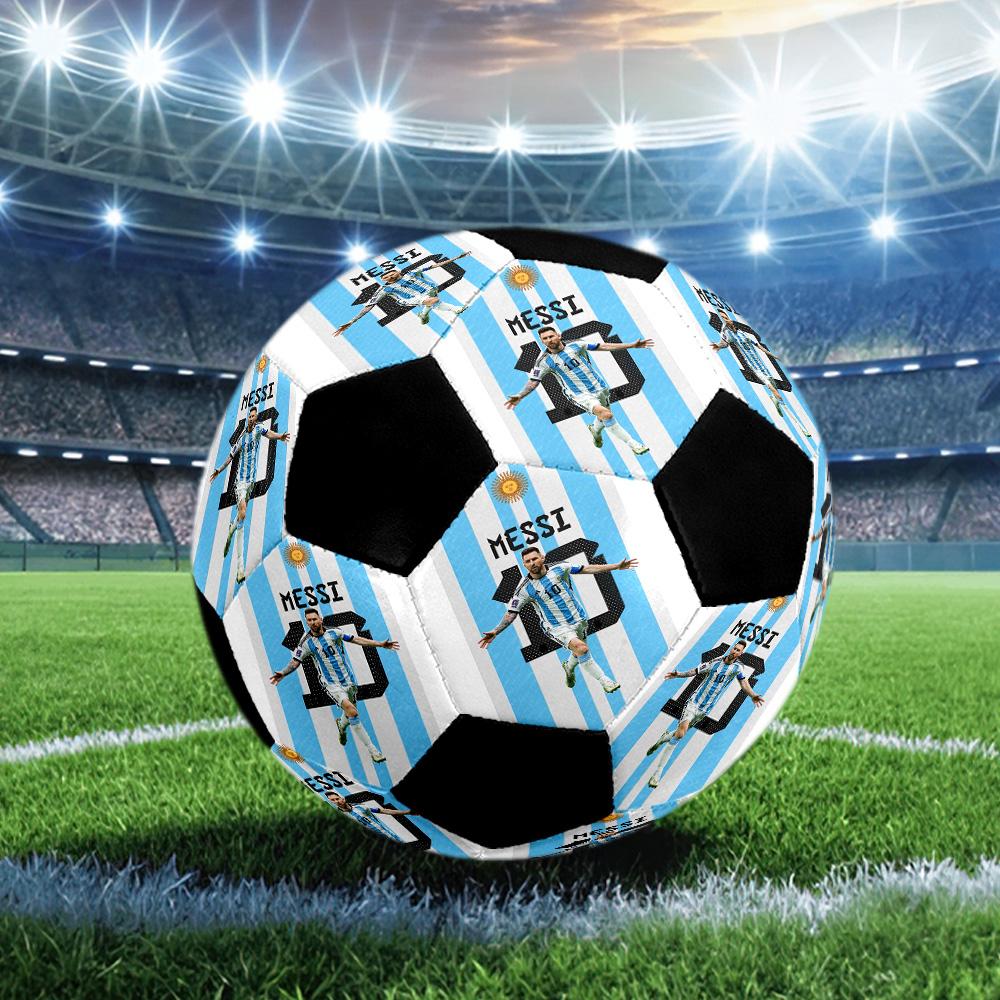 A Custom-made, Machine-stitched Size 5 Soccer Ball with Your Photo Makes the Perfect Gift.