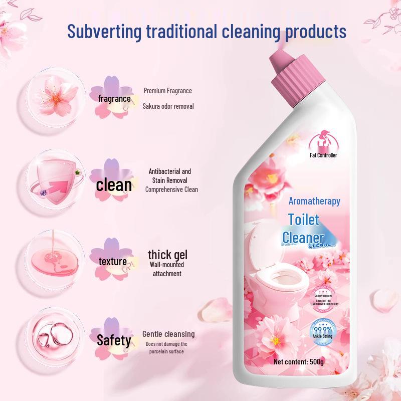 Aroma Toilet Cleaner & Deodorizer - Removes Urine Scale, Yellow Stains & Odors, Household Bowl Cleaning Liquid