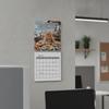 12-Month Cat Theme Monthly Calendar Thick Paper Wall Hanging Calendar  Living Room