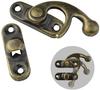 80Pcs Retro Small Box Hinges And 40 Sets Antique Right Latch Hook Hasp For Wood Jewelry Box Cabinet Decoration