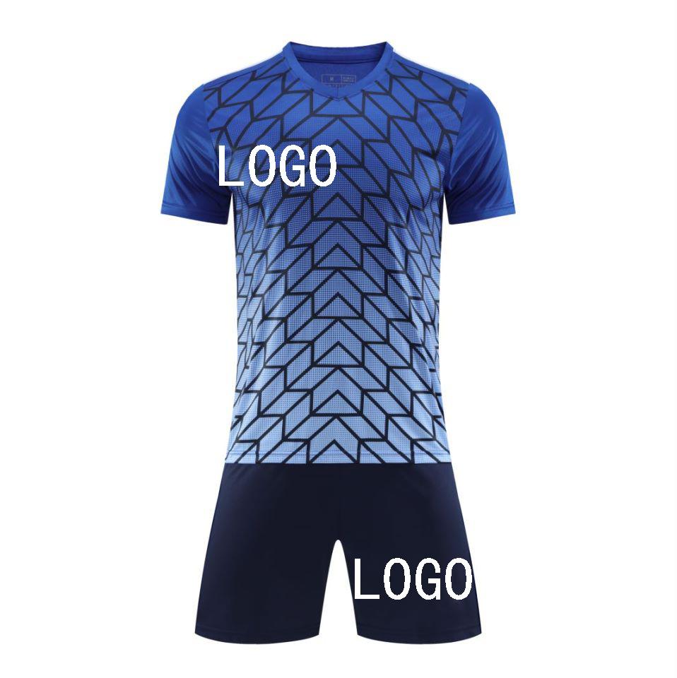 New football jersey sets, team competition training uniforms, quick-dry shirts, sportswear, summer short-sleeve jerseys, stamp numbers