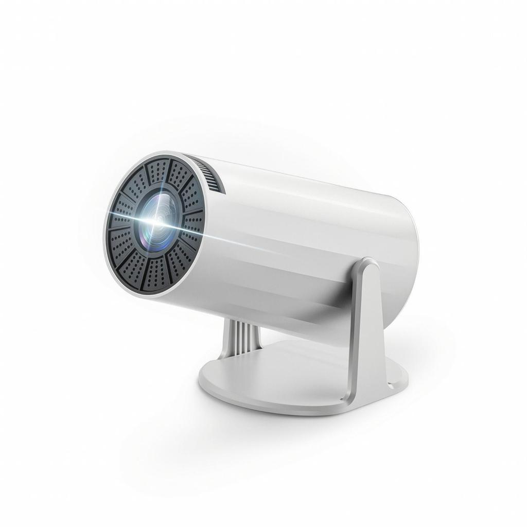 Mini Projecting Machine with Stand Auto Focus and 4K Support for Bedroom,
