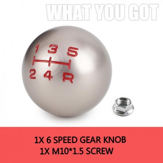 5/6 Speed Manual Round Ball Gear Stick Shift Knob Shifter MT FOR Honda Civic +