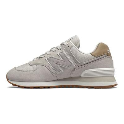 Nb 574 Retro Tkanina Niskie Klasyczne Buty do Biegania Damska Sneakers Lotus-Szary WL574LCC