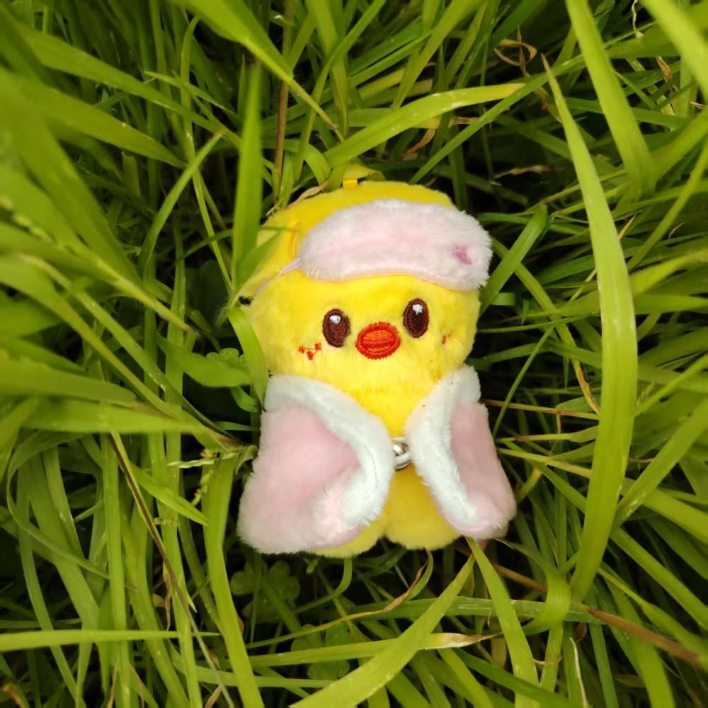 New 10cm Straykids FELIX HYUNJIN LEEKnow Pendant Pajama Tent Plush Keychain Hairy Lee Yong Bok
