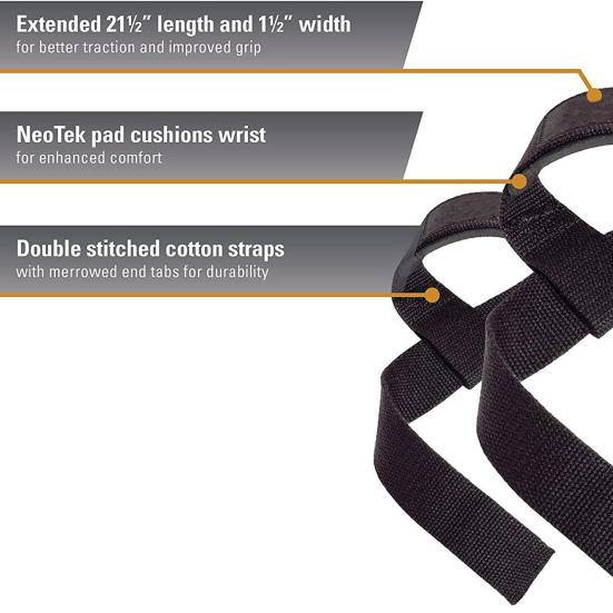 Lifting Strap Men Women Anti-Slip Weightlifting Grip Band Bodybuilding Strength Training Home Gym Workout Pull-up Barbell Deadlifts Wrist Strap