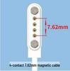 Slimme Kindersmartwatch Magnetische Oplaadkabel met Kortsluitingbescherming (2-pins, 4 mm).