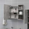 Bathroom Mirror Cabinet Concrete Grey 62.5 X 20.5 X 64 Cm Particleboard