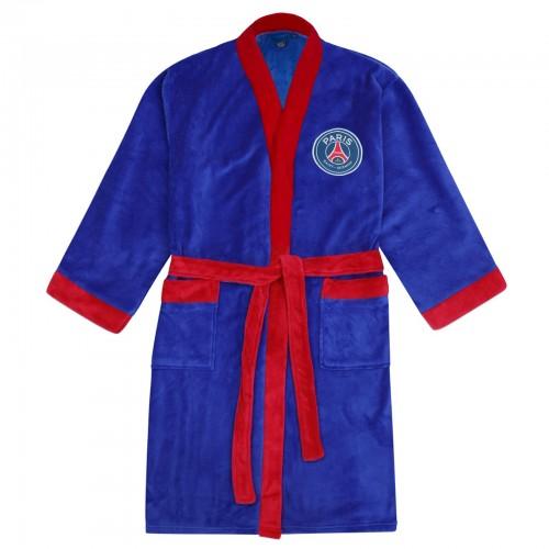 Paris Saint Germain FC Mens Crest Fleece Dressing Gown