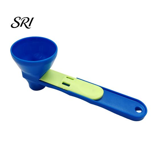 Powdered Milk Measuring Spoon 2Pcs Mess-Free Funnel Scoop Sliding for Protein Powder Coffee Spill-free Ingredient & No-Spill Long Handle Supplement