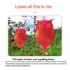 Hanging Bird Repel Scare Devices Pest Control Waterproof Fat Owl Bird Repellent Double-Sided Reflective With Bell