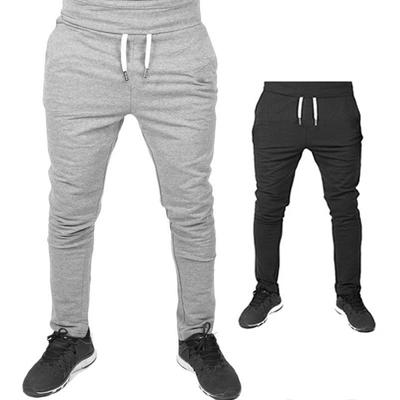 Mens Textured Side Back Pockets Stretch Full Length Jog Bottoms Trousers Pants
