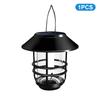 Solar Lanterns for Outdoor Garden Flickering Flame Effect Solar Powered Hanging Light Waterproof Wall Mount for Front Porch