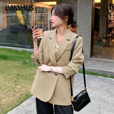 Günlük Takım Elbise Ceket Kadın Sonbahar Kariyer Takımı Moda Arkası Yırtmaçlı Üst