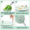 LMETJMA 6 In 1 Salad Spinner Large Salad Spinner Vegetable Washer with Vegetable Chopper Multi-Use Lettuce Spinner Salad Dryer