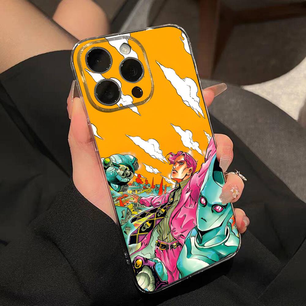 JoJo Adventure Killer Queen Phone Case For IPhone 15 Pro Max 16 Pro Max 14 13 11 12 Mini Xs X Xr 7 8 Plus Se Transparent Cover