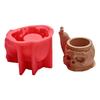 Handmade Snail Octopuses Pen Holder Silicone Mould With Skull Goat Designs Great For Enthusiasts