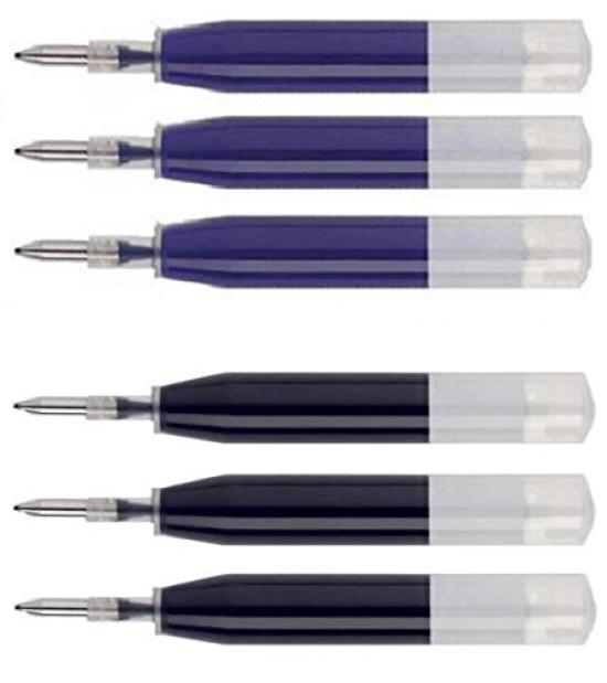 

Pen Savings 6 Ion Gel Ink Refills Compatible with Cross and Gelicious Matrix 3 Black and 3 Smooth Flow Ink - [Bulk Packaging] Roadster, Vice, Penatia,