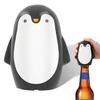 Cute Penguin Magnetic Bottle Opener - Automatic Pop-Top Opener for Most Beer & Soda Cans, Strong Magnet for Home Bar Camping