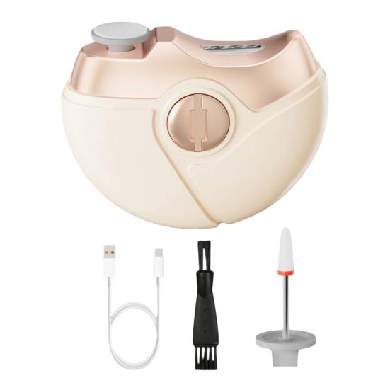 

Багатофункціональний електричний кусачки для нігтів 2-в-1 для дітей, дорослих, літніх людей, автоматичний тример для нігтів, 2 швидкості, дитяча манікюрна шліфувальна пилка, різак для нігтів на пальцях рук A бежевий