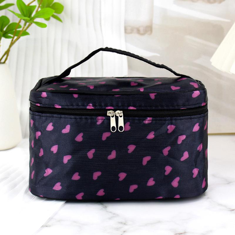 Portable Cosmetic Storage Bag Multifunction Waterproof Makeup Organizer Travel Cosmetic Handbag With Mirror Storage Toiletry Bag