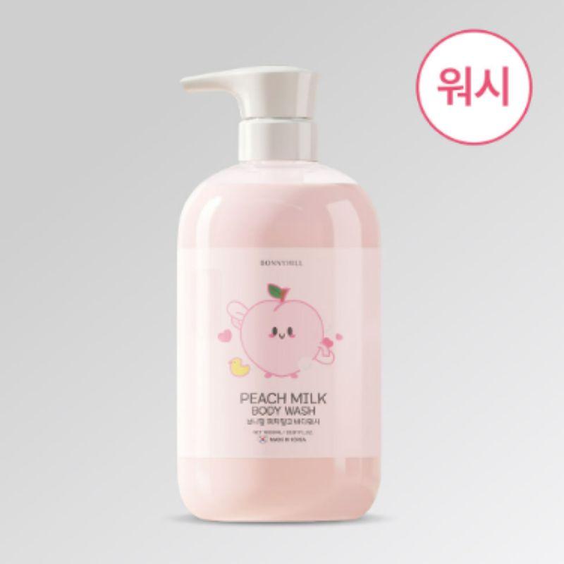 Bonnyhill Peach Milk Body Wash 1L – Mild Acidic Moisturizing Body Cleanser