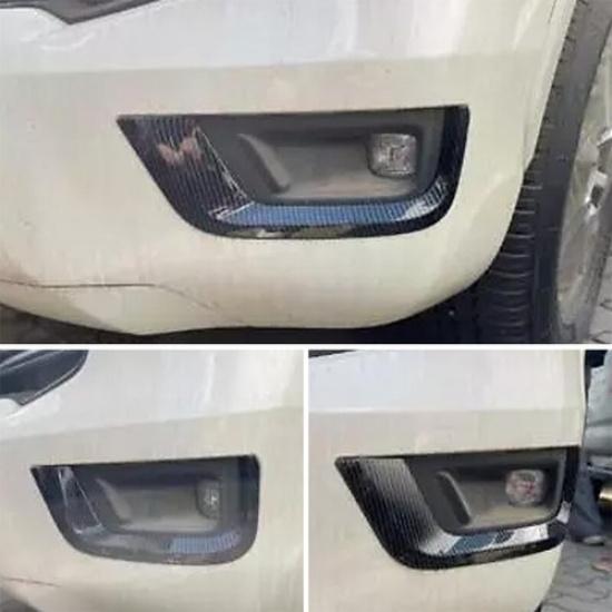 ABS Carbon Fiber Front Fog Light Lower Trim For Toyota Land Cruiser LC300 23-24