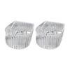 2Pcs DIY Nail Art Hand Soaking Bowl Polish Manicure Soak Off Bowl Hand Wash Soaker Tray Home Salon Acrylic Polish Remover Bowl