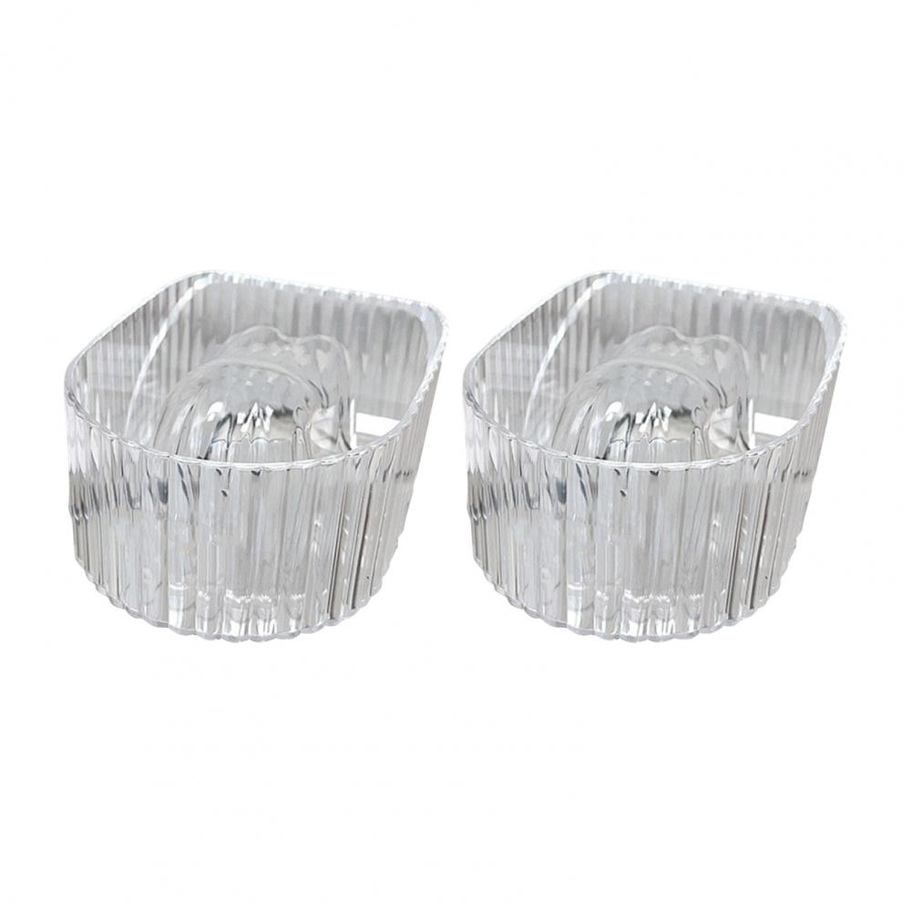 2Pcs DIY Nail Art Hand Soaking Bowl Polish Manicure Soak Off Bowl Hand Wash Soaker Tray Home Salon Acrylic Polish Remover Bowl