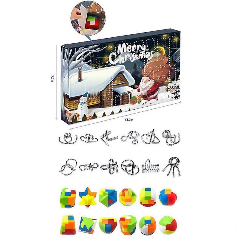  Christmas Advent Calendar Toy Gift Box Christmas Toys for Children Present