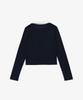 Solteuaenchokollis Contrast Collar Knit Navy 4W2416001
