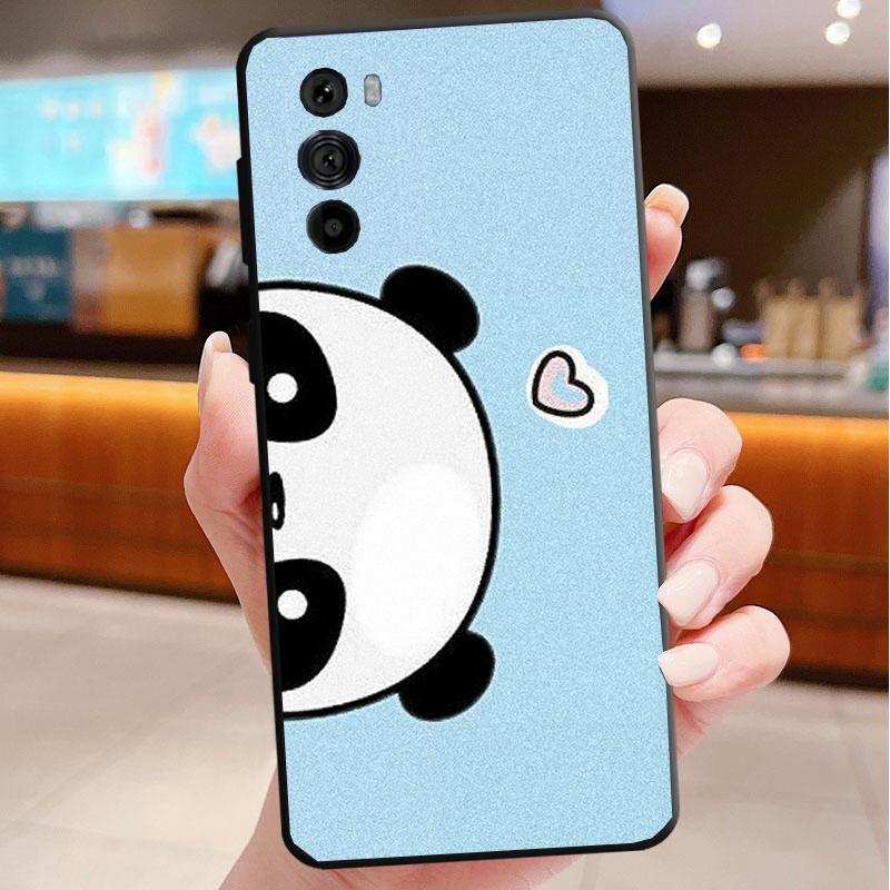 Cartoon Panda Phone Case For Motorola Edge 60 50 40 Pro 60 50 40 30 Ultra Neo Fusion Moto G Play G Stylus G Carcasas