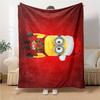 1Pc Christmas Minion Unicorn Blanket Soft Throw Blanket For Home Bedroom Bed Sofa Travel Office Solid Christmas Blanket