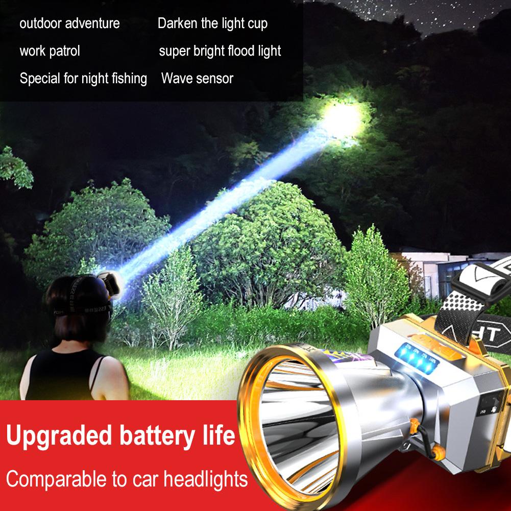 High Power Headlamp Super Bright Waterproof Emergency Fishing Camping Lantern Head Flashlight Outdoor Headlamp Flashlights
