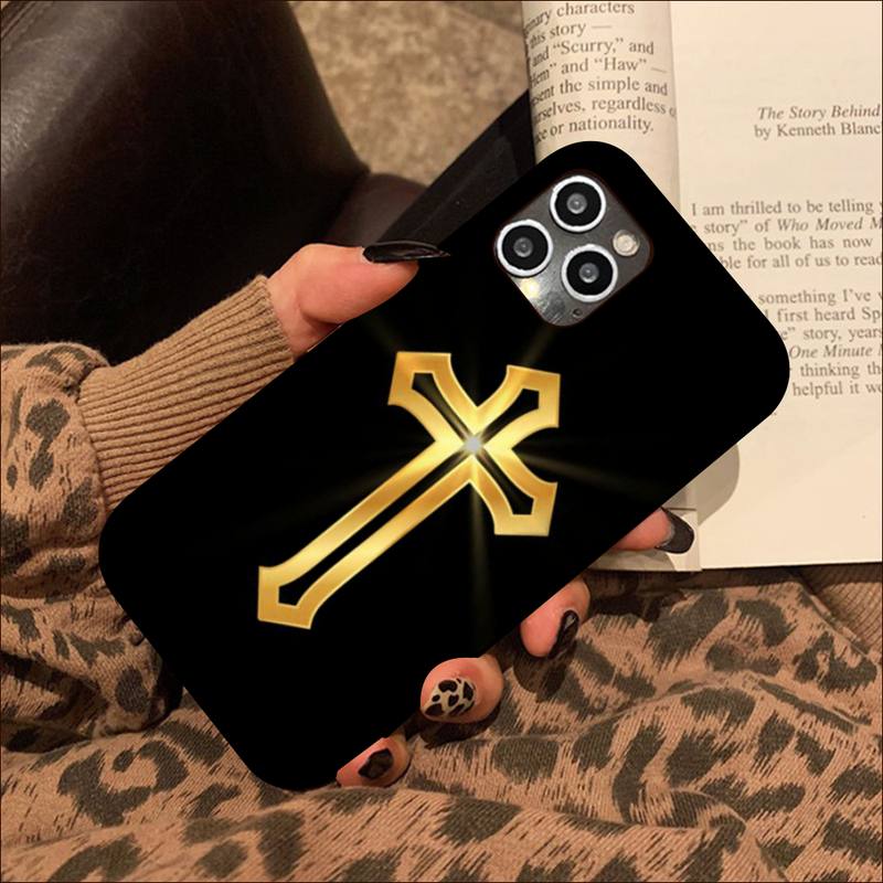 

Чехол для телефона с крестом Иисуса Христа для iPhone 11 12 13 mini pro XS MAX 8 7 6 6S Plus X 5S SE 2020 XR iphone 7 or 8