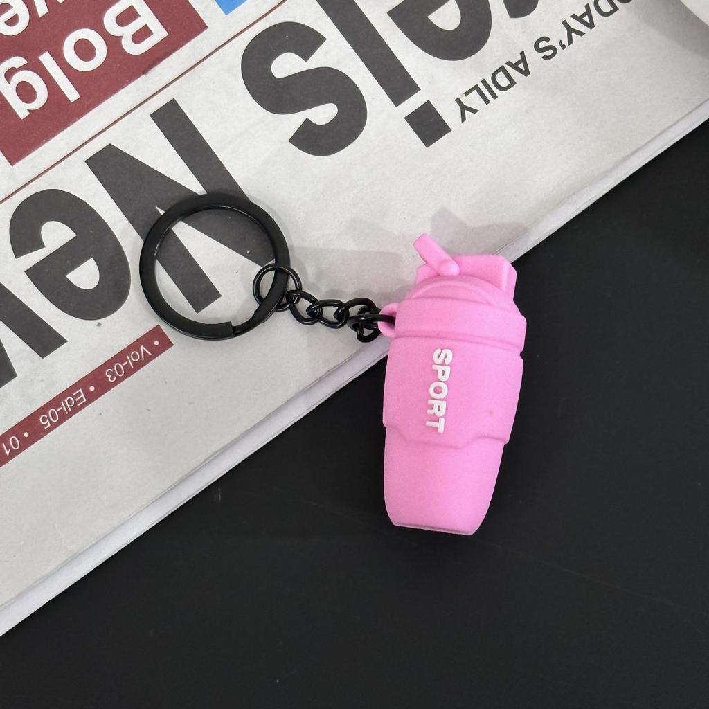 Fitness Series Gummi-Schlüsselanhänger: Hantel- & Kurzhantel-Anhänger für Geschenke